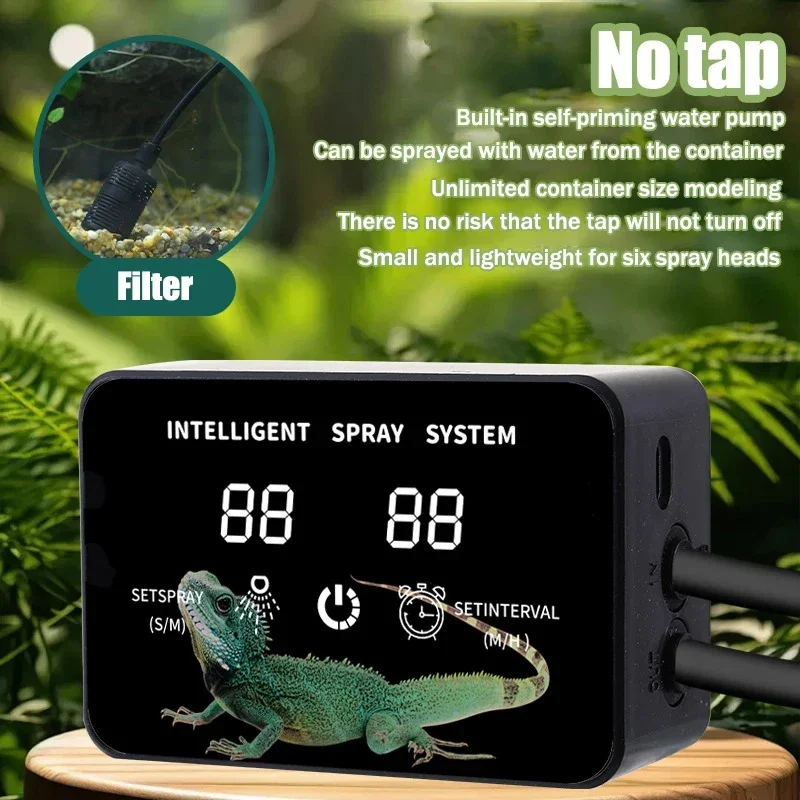 Urban Farming System - Intelligent Reptile Fogger Timed Spray System