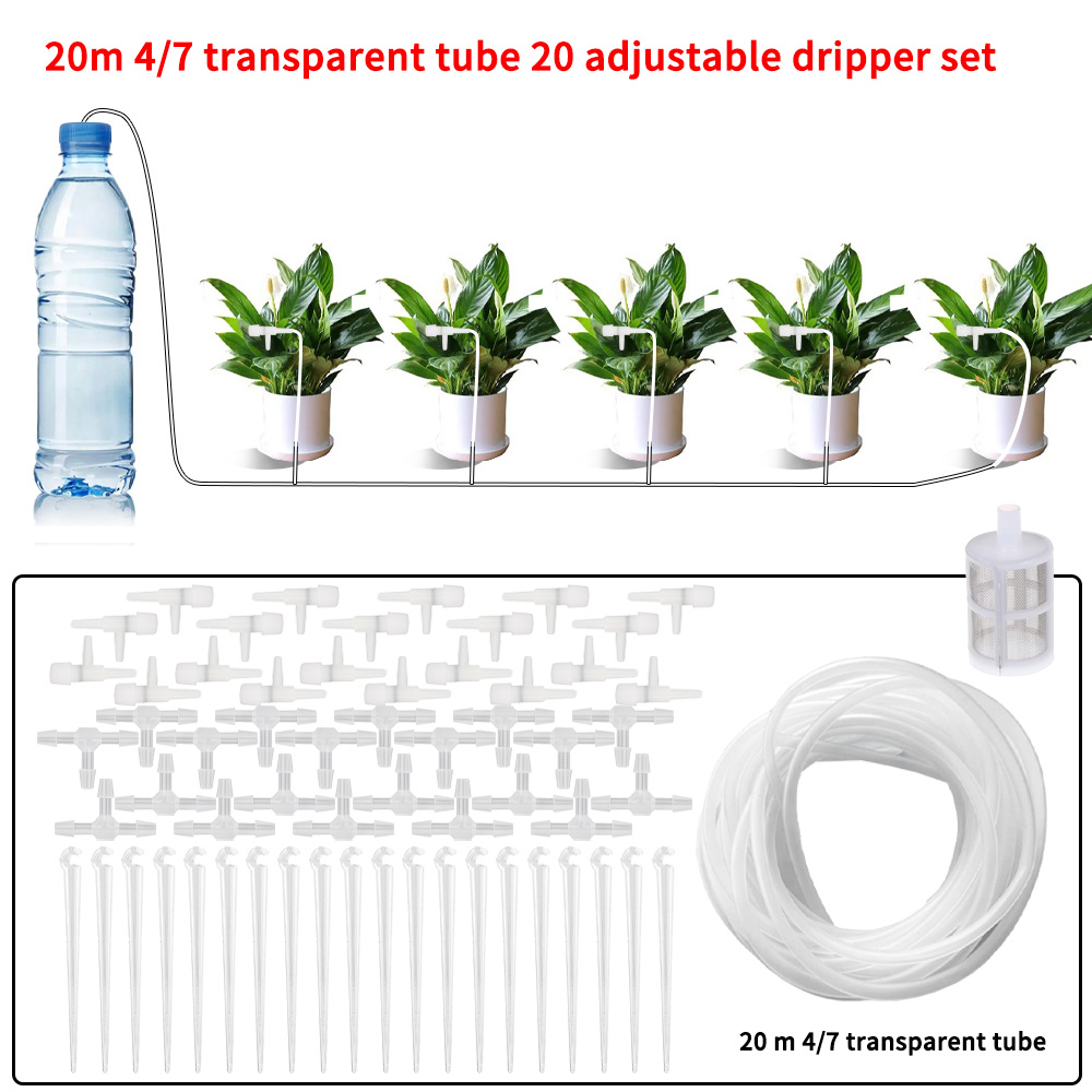 Garden Drip Irrigation Kit wit - Urban Farming System recension och pris