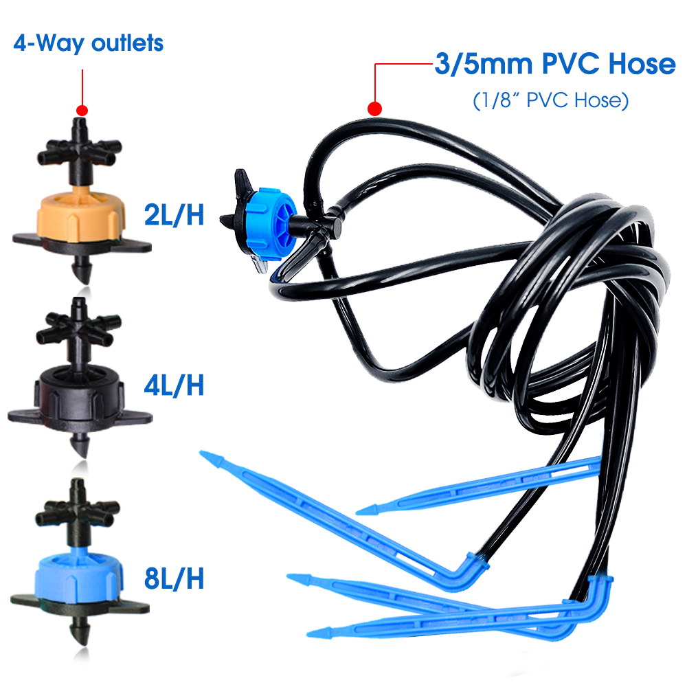 10Set 2/4/8L/H Bend Arrow Drip - Urban Farming System recension och pris